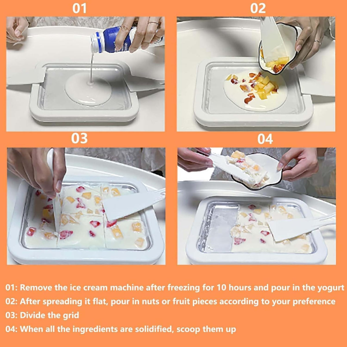 Ice Cream Maker Tray