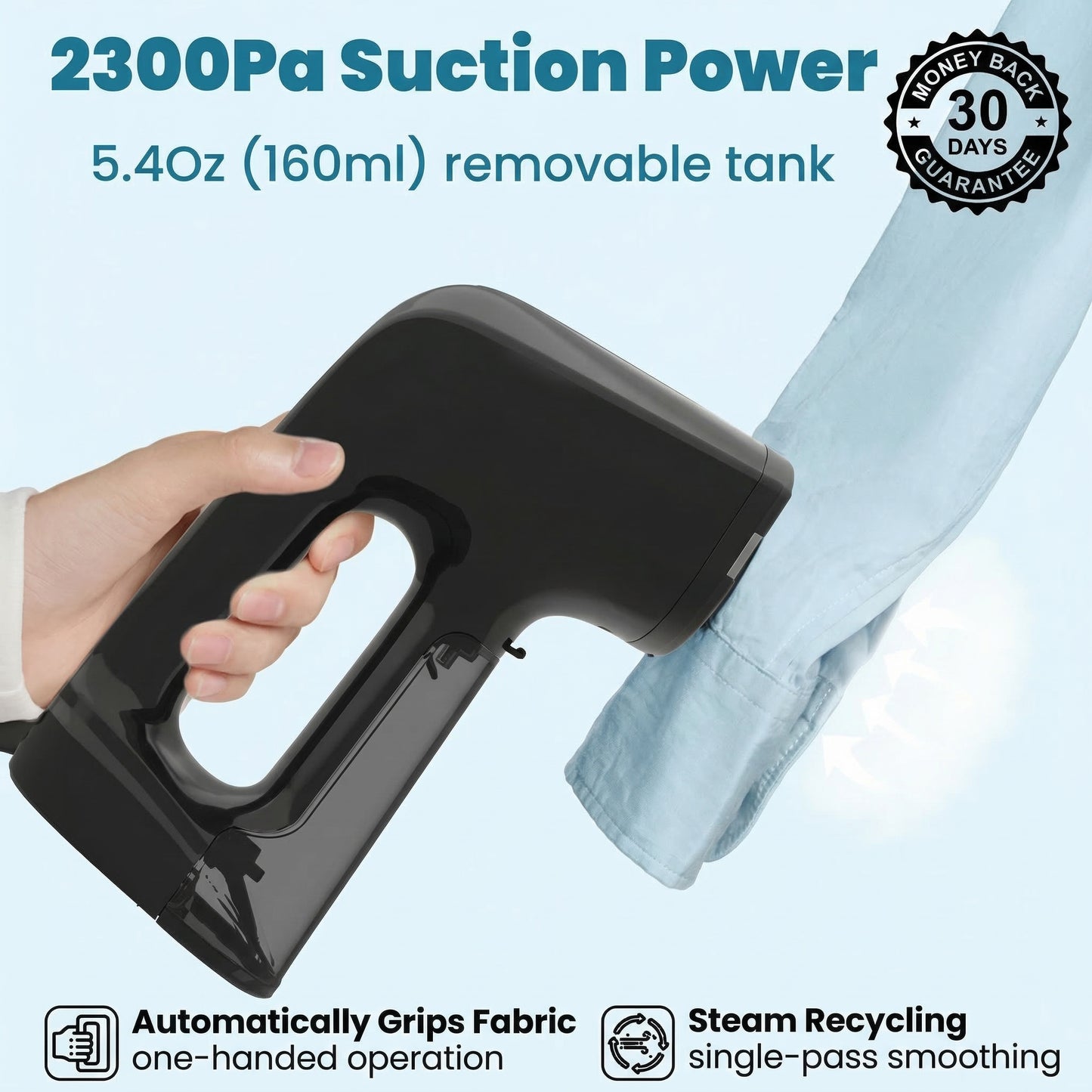 Get Wrinkle-Free Clothes in 30 Seconds — No ironing board. No stress