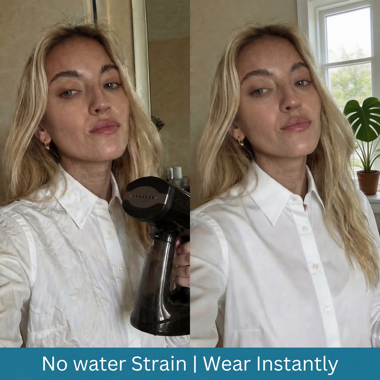 Get Wrinkle-Free Clothes in 30 Seconds — No ironing board. No stress