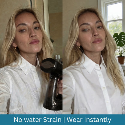 Get Wrinkle-Free Clothes in 30 Seconds — No ironing board. No stress