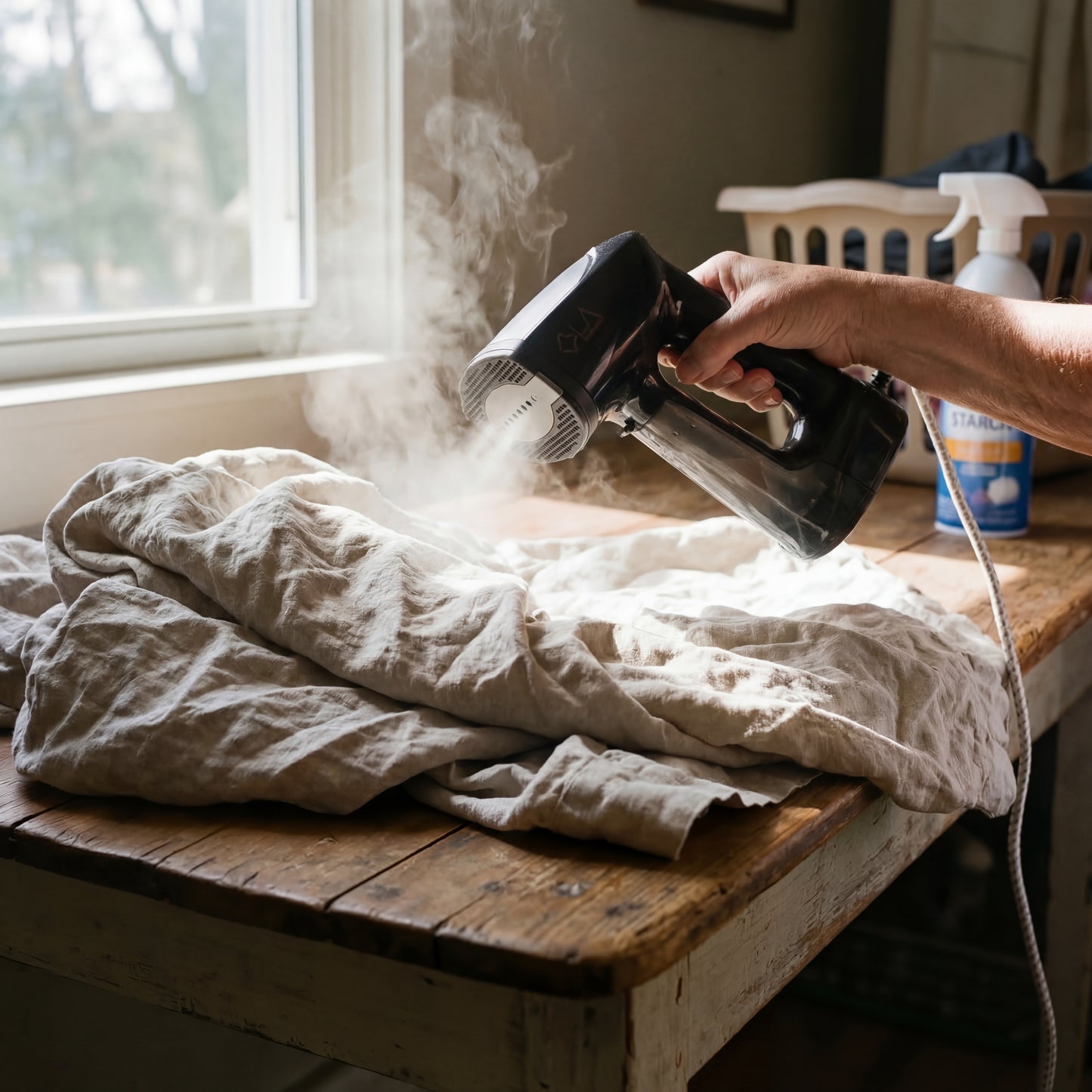 Get Wrinkle-Free Clothes in 30 Seconds — No ironing board. No stress